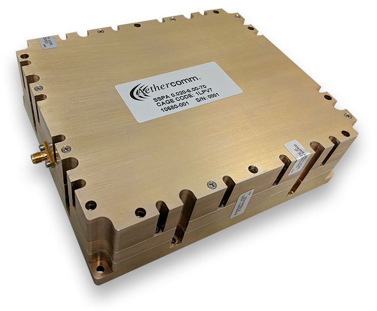 Super Broadband GaN High-Power RF Amplifier: 20 MHz-6.0 GHz
